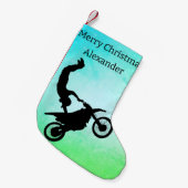 Motocross Kleine Kerstsok (Voorkant (Hangend))