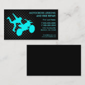 Motocross leçons réparation carte de visite person (Devant / Derrière)