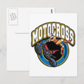 Motocross Logo Briefkaart (Voorkant / Achterkant)