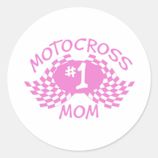 Motocross mama ronde sticker