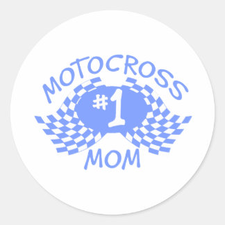 Motocross mama ronde sticker