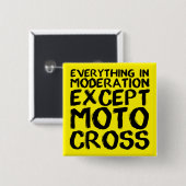 Motocross Moderation Funny Dirt Bike Button Badge (Voorkant /achterkant)