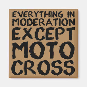 Motocross Moderation Funny Dirt Bike Fridge Magnet Magneet