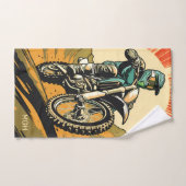 Motocross monographique personnalisé (Serviette à main)