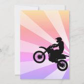 Motocross Motocross Sunburst Gradust Invitation (Dos)