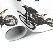 Motocross motorfiets cadeaupapier (Rol Hoek)