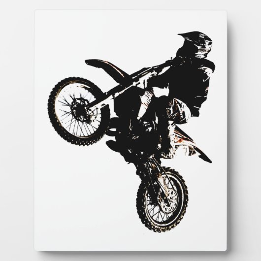 Motocross motorfiets fotoplaat (Voorkant)