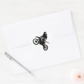 Motocross motorfiets hart sticker (Envelop)