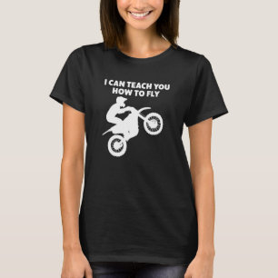 Motocross motorfiets kan je leren t-shirt
