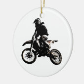 Motocross motorfiets keramisch ornament (Links)
