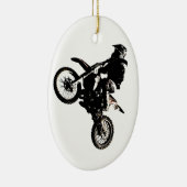 Motocross motorfiets keramisch ornament (Rechts)