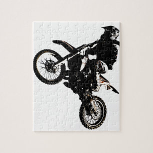 Motocross motorfiets legpuzzel