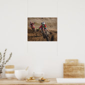 Motocross motorfiets poster (Keuken)