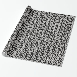 Motocross, motorfiets sport cadeaupapier
