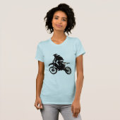Motocross motorfiets t-shirt (Voorkant volledig)