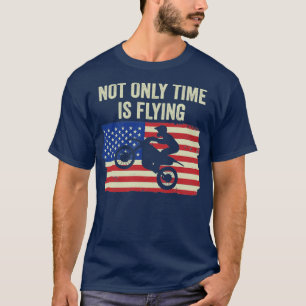 Motocross-motorfiets: vuile motorfiets t-shirt