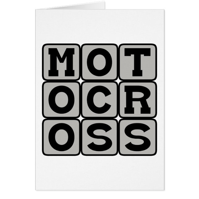 Motocross, motorsport (Voorkant)