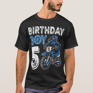 Motocross MX 5th Gift 5 Year Old Dirt Bike Birthda T-shirt