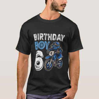 Motocross MX 6e verjaardagscadeau 6 jaar oude dirt T-shirt