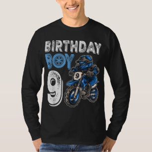 Motocross MX 9th Gift 9 Year Old Dirt Bike Birthda T-shirt