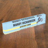 Motocross Naambordje (Zijkant)