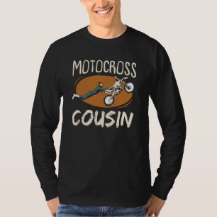 Motocross neef motorrijder hobby t-shirt