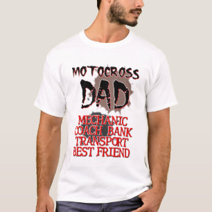 Motocross Papa Dirt Bike T-shirt