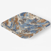 Motocross  papieren bordje (Gebogen)