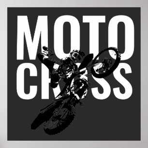 Motocross Pop sport Poster
