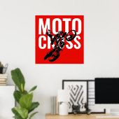 Motocross Pop sport Poster (Thuiskantoor)