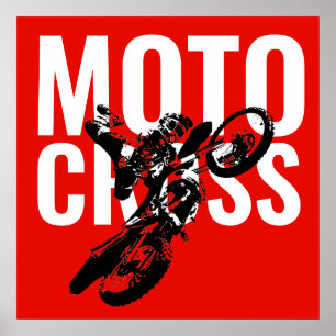 Motocross Pop sport Poster