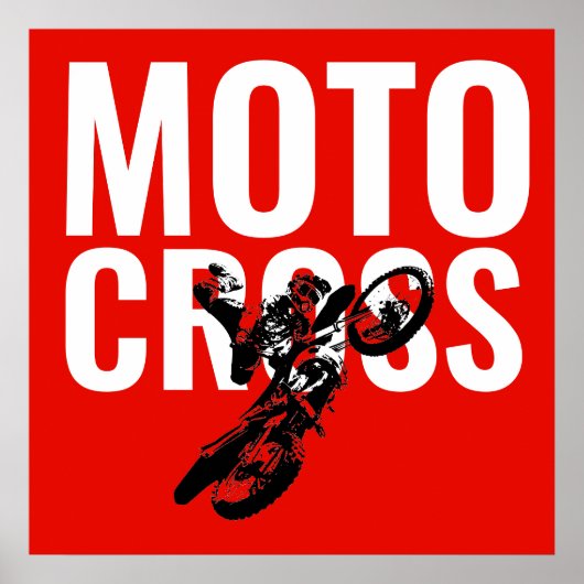 Motocross Pop sport Poster (Voorkant)
