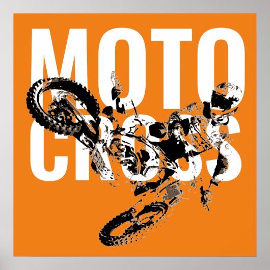 Motocross Pop sport Poster (Voorkant)
