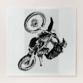 Motocross raceontwerp legpuzzel (Horizontaal)
