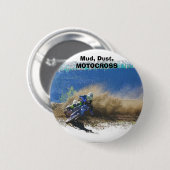 Motocross Racer Artwork-cadeaus Ronde Button 5,7 Cm (Voorkant /achterkant)