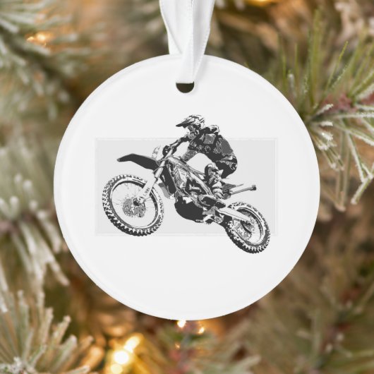 Motocross racer Design Ornament (Boom)