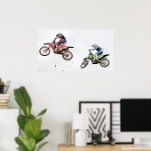 Motocross Racers Poster (Thuiskantoor)