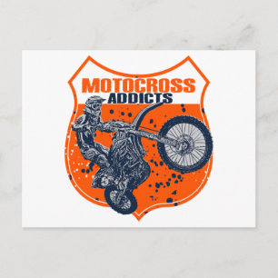 Motocross racing briefkaart
