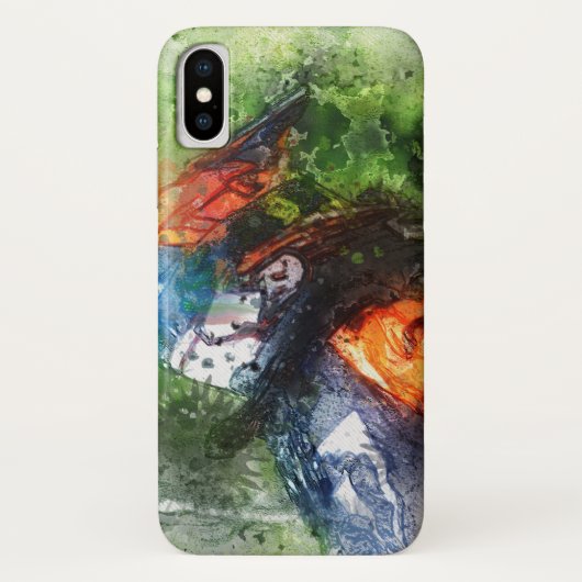 Motocross Rider Art Designer Coque (Dos)