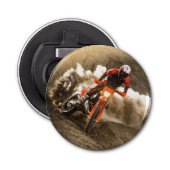 Motocross Rider Button Flesopener (Voorkant)