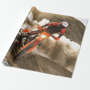 Motocross Rider Cadeaupapier