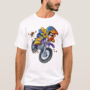Motocross Rider Cartoon Sport T-shirt
