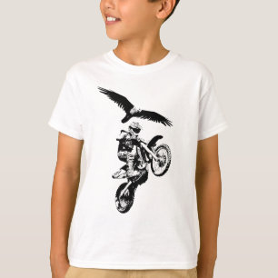 Motocross Rider en Eagle T-shirt