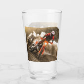 Motocross Rider Glas (Achterkant)