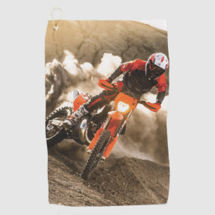 Motocross Rider Golfhanddoek