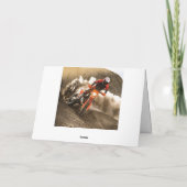 Motocross Rider Kaart (Achterkant)