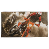Motocross Rider Kussensloop (Voorkant-Rechts)