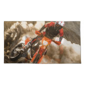 Motocross Rider Kussensloop (Achterkant-Links)
