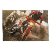 Motocross Rider Kussensloop (Achterkant-Rechts)