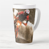 Motocross Rider Latte Mok (Rechterhoek)